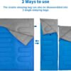 Double Sleeping Bag, 3 Season Waterproof Warm Rectangular Sleeping Bag for Adults, 2 Person Sleeping Bags with Compression Sack for Camping, Hiking, Backpacking, Outdoor Traveling