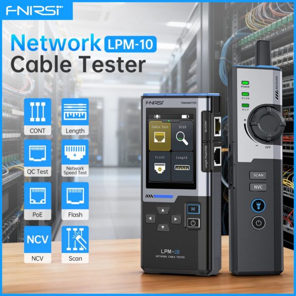 11e3874aecc17f11 FNIRSI LPM-10A Smart Cable Locator RJ45 RJ11 Line Tracker Length Test Flash Port Anti-Interference Tool for Repair & Maintenance