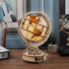 Wooden Globe Lamp Puzzle Games Birthday Gift Kids Adults for Home Decor Building Blocks 3D
