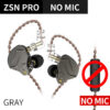 11e7a5970d26112b KZ ZSN PRO 1BA 1DD Hybrid Drive In Ear Earphones HIFI Metal Bass Earbud Sport Music Headset Replaceable