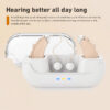 Rechargeable hearing aids seniors noise reduction ,Digital Amplifiers for Hearing Loss, with charging case.