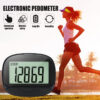 ThreeH Track Steps Multifunctional Portable Sports Pedometer Step Distance Calories Counter Fiess Tracker Time Display