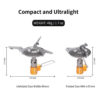 11fc72a52ad39cde Fire Maple FMS-116T Outdoor Mini Camping Stoves Gas Burner For Backpacking 48g 2300W Portable Lightweight Titanium Gas Stove
