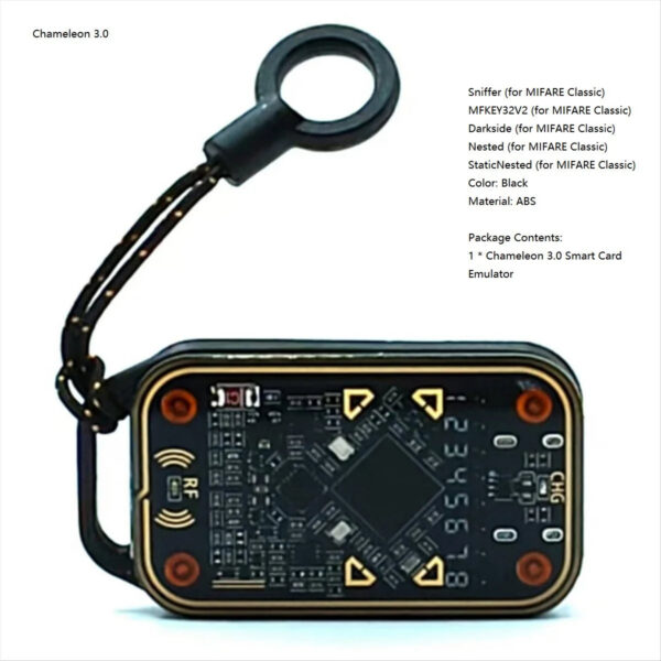 Chameleon Ultra Upgrade Smart Card Emulator+2XCUID Keychain RFID Smart Chip Reader 125K 13.56Mhz Card Duplicator-[A51I]