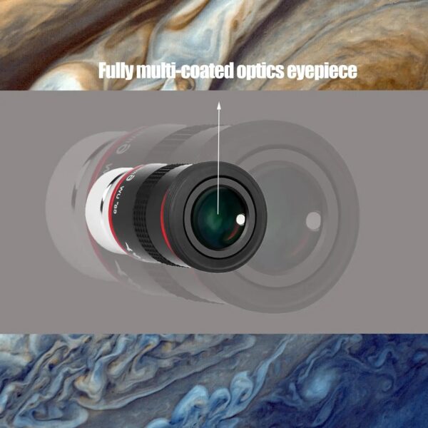 Svbony Telescope Eyepiece 6/9/15/20mm Telescope Accessory 1.25" 68 Degrees UWA Eyepieces Set for Astronomical Telescope