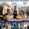 1204de4646f64fe2 2026 New 3600mAh Large Capacity Smart Glasses 800W Pixel Anti-shake Camera 120+Language Translation Video Recording Call Glasses