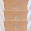 1219082b764471df ANZIW Classic 2.0CT 3.0CT Moissanite Pendant Necklace for Women Sparking Diamond Necklaces Sier Jewelry Engagement Gifts
