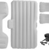 Luxury Air Mattress Car Sleeping for Jeep Wrangler JL Unlimited/Wrangler 4XE/MK4, 3 Min Fast Blow up, Inflatable Car Air Mattress Back Seat Bed for Home Car Travel Camping,D Grey