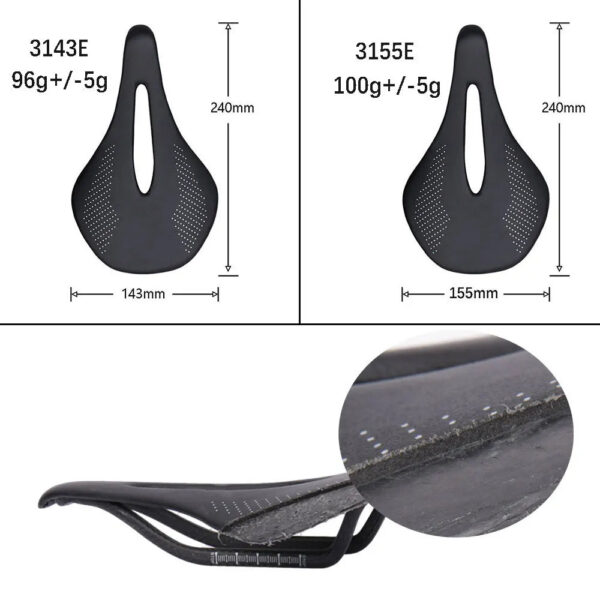 123117a1d08433e7 ELITA ONE Carbon Saddle MTB/Road Bike saddle Super Light Leather Carbon Cushions 96g