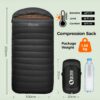 1235d08244960a79 QEZER XXL Down Sleeping Bag,230cm x 100 cm Extra Large Sleeping Bag Lightweight and Warm for 3~4 Seasons Adults Outdoor Camping, Hiking and Backpacking