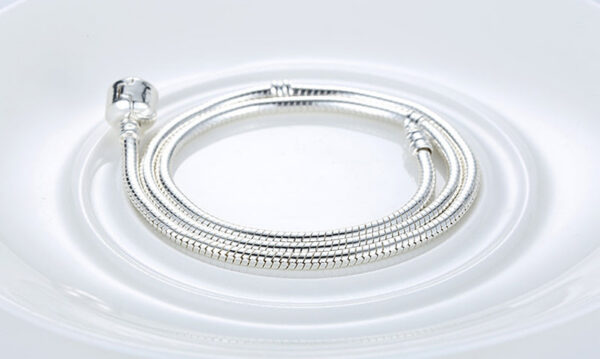 High Quality 45cm Length Sier Color Charm Necklace Snake Chain Fit Brand Original Pendant Necklaces For Women Jewelry Making