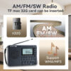 RETEKESS V115 FM AM SW Portable Radios Rechargeable Radio Batteries multiple bands USB Recorder Speaker for Elders TX32