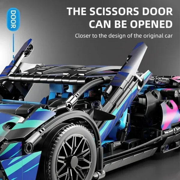 1314Pcs Technical Sport 67128 Building Blocks Lamborghini Hypercar Racing Car Model Toys Kid Adult Gift