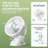 Camping Fan8000mAh Rechargeable Desktop Portable Air Circulator Wireless Ceig Electric With LED Light Clip-on Home Fan