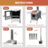 1251d47d04e07752 WUDLEP Tent Camping Stove, Tent Stove Wood Burning Stoves, Portable Stainless Steel Tent Wood Stoves with Chimney Pipes Portable Camping Cookware for Camping Heating Lodging Cooking