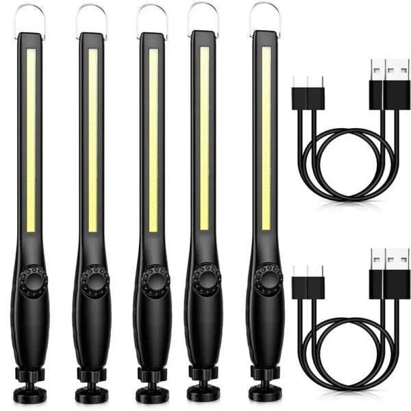 USB Rechargeable COB LED Flashlight Magnetic Work Light Powerful Portable Lanterna Built In Battery 3000Mah Camping Torch Lamp