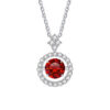 BIJOX STORY 1 CT Moissanite Pendant For Women Simulated Diamond Necklace S Sterling Sier Jewelry Girl Valentine's Day Gift