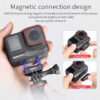 12991b1df83d7032 Ulanzi IN01 Magnetic Quick Release Mount Kit for Insta360 X4/X3/ONE X2/X/ GoPro Hero 13 with 1/4" Screw Action Camera Interface