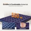 RAPTAVIS Single Size Air Mattress Inflatable Bed, Blow Up Mattress Camping Sleeping Pad