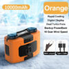 12b3155af164f6e3 10000mAh Portable Waist Fan Hanging Neck Strong Wind with Power Bank LED Lighting for Emergency Sports Outdoor Working