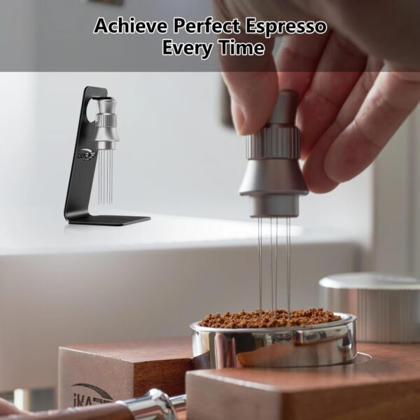 12bd6f2902ab6161 IKAPE Espresso WDT Tools, Adjustable Espresso Stirrer for Barista, Needles Espresso Distributor Tool with Magnetic Stand