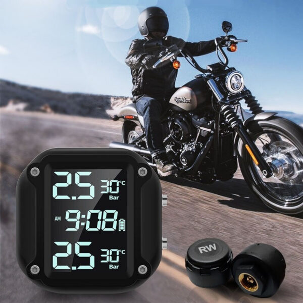 12c2119a6d8125f9 M5 Combination Monitor Digital Display External Motorcycle Wireless Tire Pressure Detector