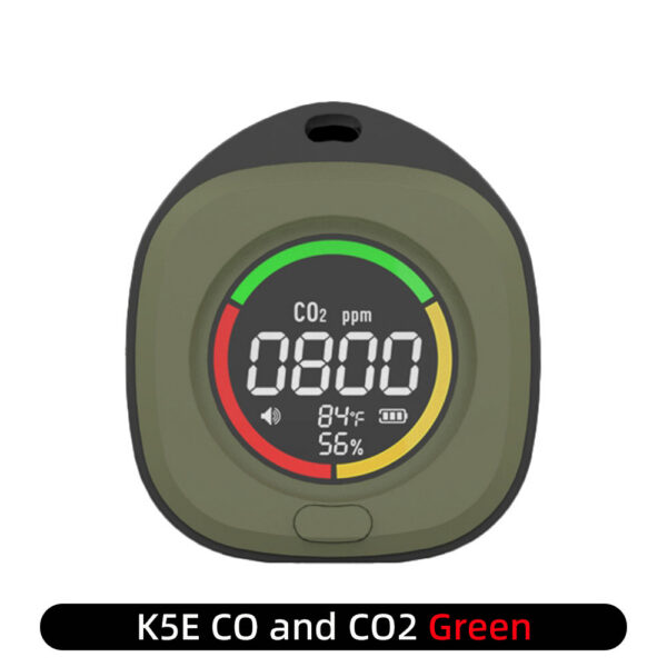 12c796c9984dad44 K5 PTH-10E Mini Carbon Monoxide Detector CO CO2 Air Quality Portable Monitor HD LED Screen USB Charging for Indoor and Travel