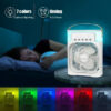 Portable Conditioners USB Electric Fan LED Night Light Water Mist Fun 3 In 1 Air Cooler Humidifie For Home