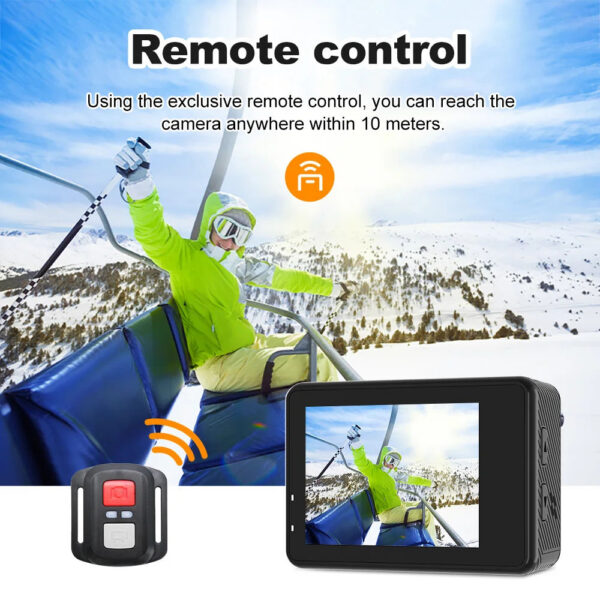 12ce70e026b4ee4d Ourlife 5K Action Camera 4K60FPS 2.0 Inch Touch Screen WiFi 170° Wide Angle 30M Waterproof Bicycle Motorcycles Sports Cameras
