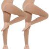 12d9cff63b189a7c MANZI Women's 2-6 Pairs Opaque Control Top Tights Comfort Stretch 70 Denier Pantyhose