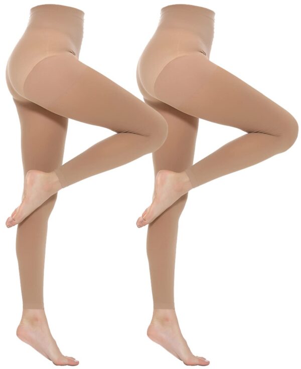 12d9cff63b189a7c MANZI Women's 2-6 Pairs Opaque Control Top Tights Comfort Stretch 70 Denier Pantyhose