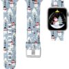 Laffav Compatible with Apple Watch Band 41mm 40mm 38mm iWatch Series 9 & Ultra 2 & SE & Ultra & Series 8/7/6/5/4/3/2/1 for Women Men, Colorful Jellyfish, M/L