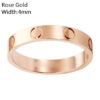 Unisex Womens Love Ring Mens Designer Rings Couple Jewelry Titanium Steel Band Fashion Classic Gold Sier Rose Color screw With diamonds Size 6-10