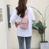 12f1c499059f57d4 Quilted Casual Chest Bag, Lightweight Foldable Sling Bag, Portable Trendy Versatile Shoulder Bag
