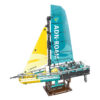 Bricks Toy F50 Hydrofoil Catamaran Sailboat Model Building Block Particle Kids Assembly Toy Tabletop Decoration Boy Adult Gifts