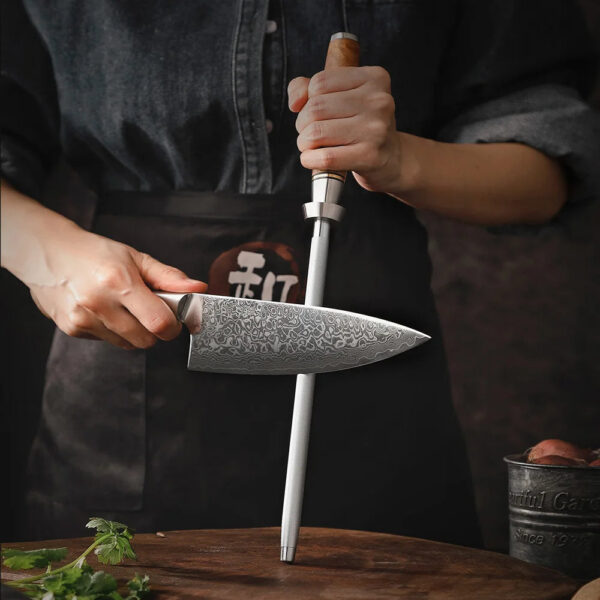 131a903c14eec12d HEZHEN Sharpener Rod Knife Sharpener High-carbon Steel Emery Kitchen tool Long Lasting Sharpness Kitchen Accessories