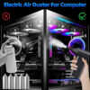130000RPM Mini Jet Fan Electric Air Duster Adjustable wind speed Turbo Violent Blower Rechargeable with Light Car Cleaning