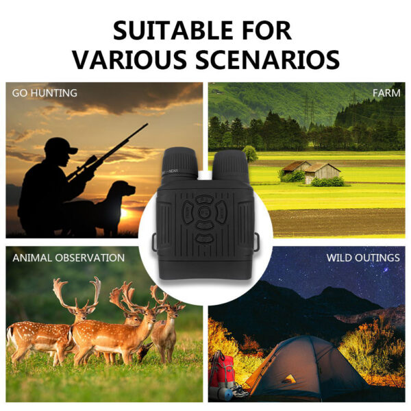 2.7K HD 36MP Binocular Night Vision Device Infrared Camera 10X Digital Light Zoom Hunting Telescope Full Darkness 300m