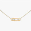Sterling Sier Classic Fashionable Jewelry Mobile Diamond Women's Necklace Wedding Necklace. Exquisite Gifts