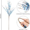 13375d780b4029e0 Sggvecsy 10 Pcs 29.5’’ Long Artificial Jasmine Flowers Tall Fake Flower Bouquet Faux Jasmine Plants Dry Branches for Wedding Home Party Office Hotel Restaurant Kitchen Decoration(Blue)