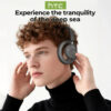 HTC HP06 Bluetooth V6.0 Wireless Open-Ear Headphones Foldable Punchy Bass Headset for PC Laptop phone TV lightweight Hollow Airy