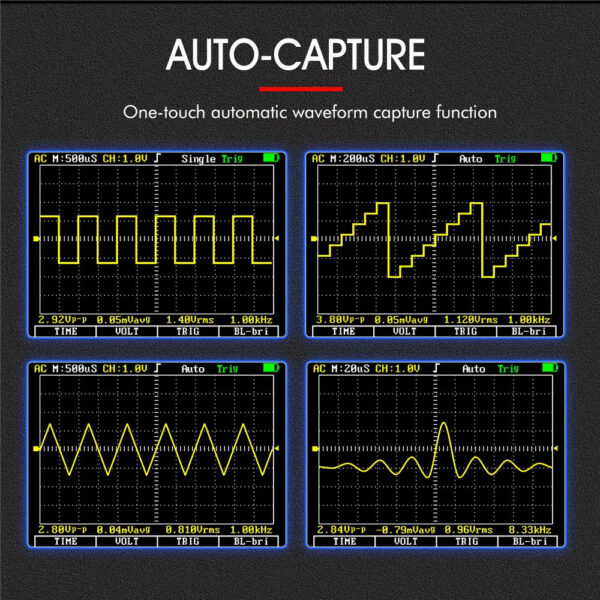 TOOLTOP ET2010A 2 IN 1 Digital Oscilloscope Multimeter 2.5Msps 1MHz Portable Multimeter Multifunctional Electrical Test Tool