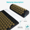 1361cc60f9964b62 Kuznetsov's Applicator Nonslip Acupressure Yoga Cushion Sensi Massage Body Mat With Needle Foot Massager Pillow Neck Fitness Pad