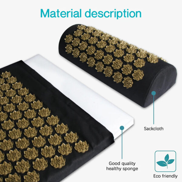 1361cc60f9964b62 Kuznetsov's Applicator Nonslip Acupressure Yoga Cushion Sensi Massage Body Mat With Needle Foot Massager Pillow Neck Fitness Pad