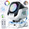 2025 Upgraded Version of the Bubble Machine with Remote Control, Automatic Rotation, and Rgb Lights, 1800Mah Rechargeable Battery, Type-C Charging, Suitable for Children, Weddings, Birthday Parties, and Outdoor Activities, Bubble Machine Does Not Include