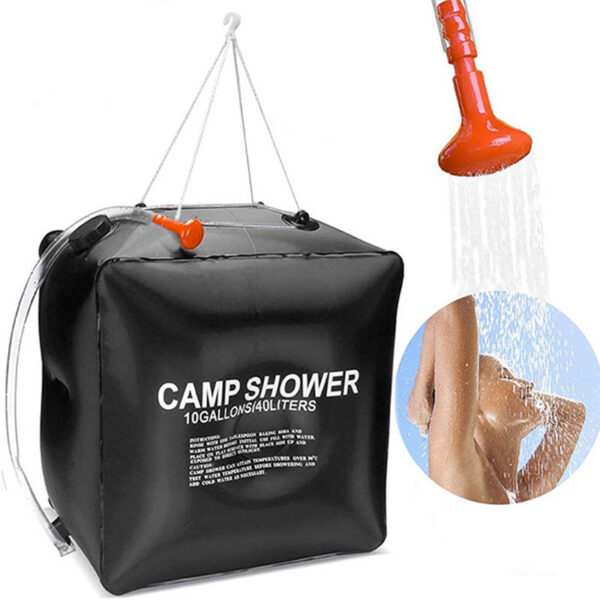 Bags 40L Head Solar Power Fast Heating Shower Camping Fishing Hiking Water Storage Bathing Bag
