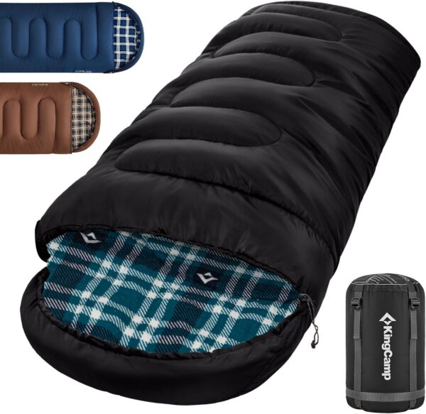 1383e8a2f8522481 KingCamp Outdoor Sleeping Bag Warm Portable Lightweight 3-4 Seasons Camping Sleeping Bag 300g/400g Filling for Adults