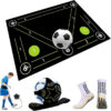 Non-Slip Soccer Footwork Silent Shock-Absorbing Training Mat Ball Control Mats Indoor Outdoor