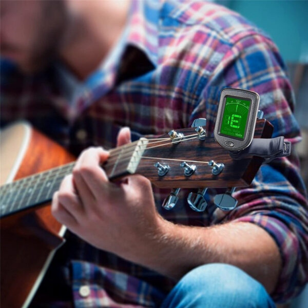 13caa62ff8dd93f8 For All Instruments Clip on Electronic Tuner for Guitar Bass Ukulele Violin Mandolin Banjo