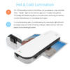 13cdfd57138cac85 OSMILE SL289 Desktop Laminator hine Set A4 Size Hot and Cold Lamination 2 Roller System 9 inches Max Width for A4/A5/A6